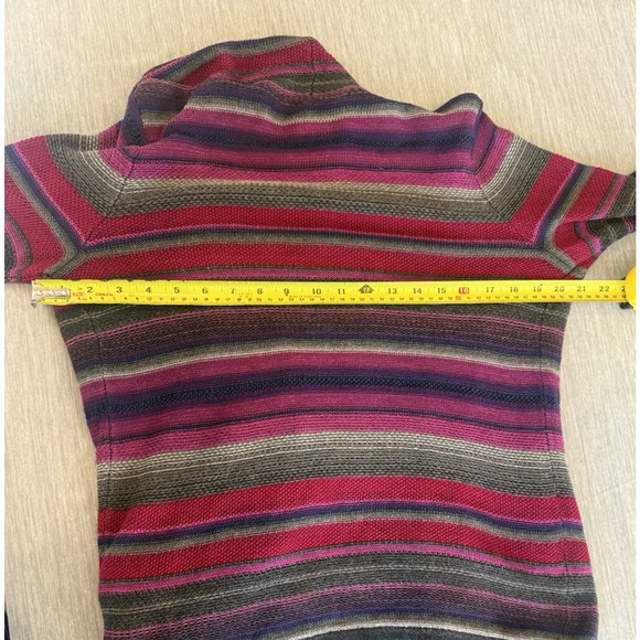 Ralph Lauren Womens Linen Knit Striped Open Cardigan Size S Western Preppy Aztec - Picture 12 of 14